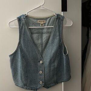 Madewell denim vest size 10